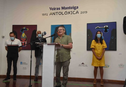 Unha exposición antolóxica de Xosé Luis Veiras Manteiga enche de cor as tres salas d Museo do Gravado de Artes